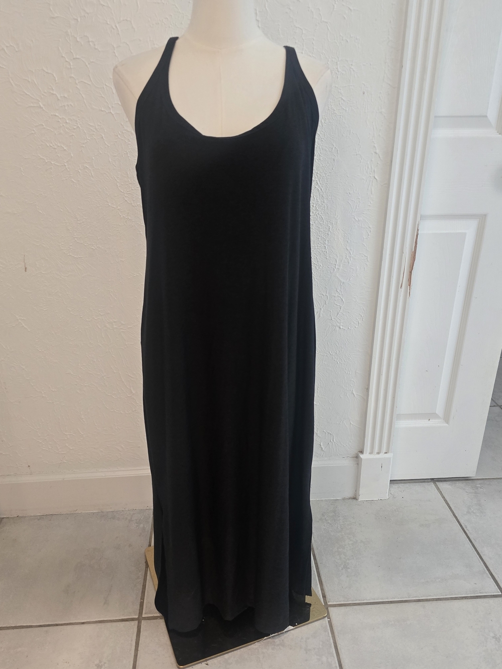 Beyond Yoga Featherweight Black Maxi Dress XL NWT Originally $138